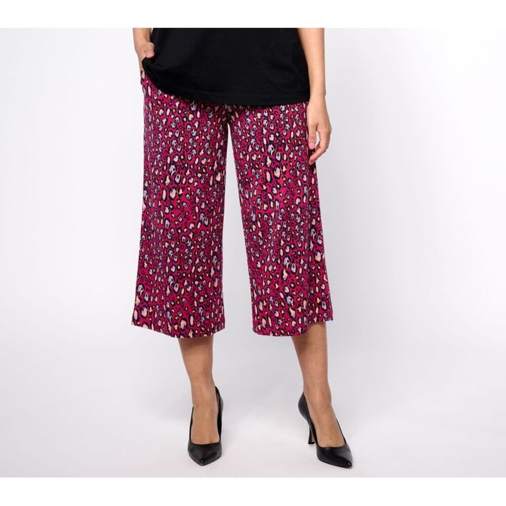 Wacoal Women's Petite Shorts PM Printed Cotton Modal Culotte Red A650025